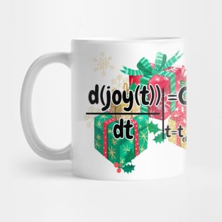 Joy is maximal in christmas, math christmas Mug